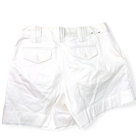 Banana Republic | 2 | Martin Fit Shorts White 5" Inseam Women's Walking Cuffed - Picture 4 of 4